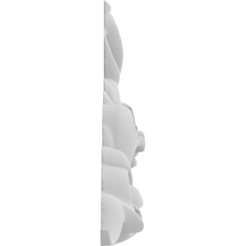 Rosette Hartville, H 3,5 po x l 7 po x P 0,63 po