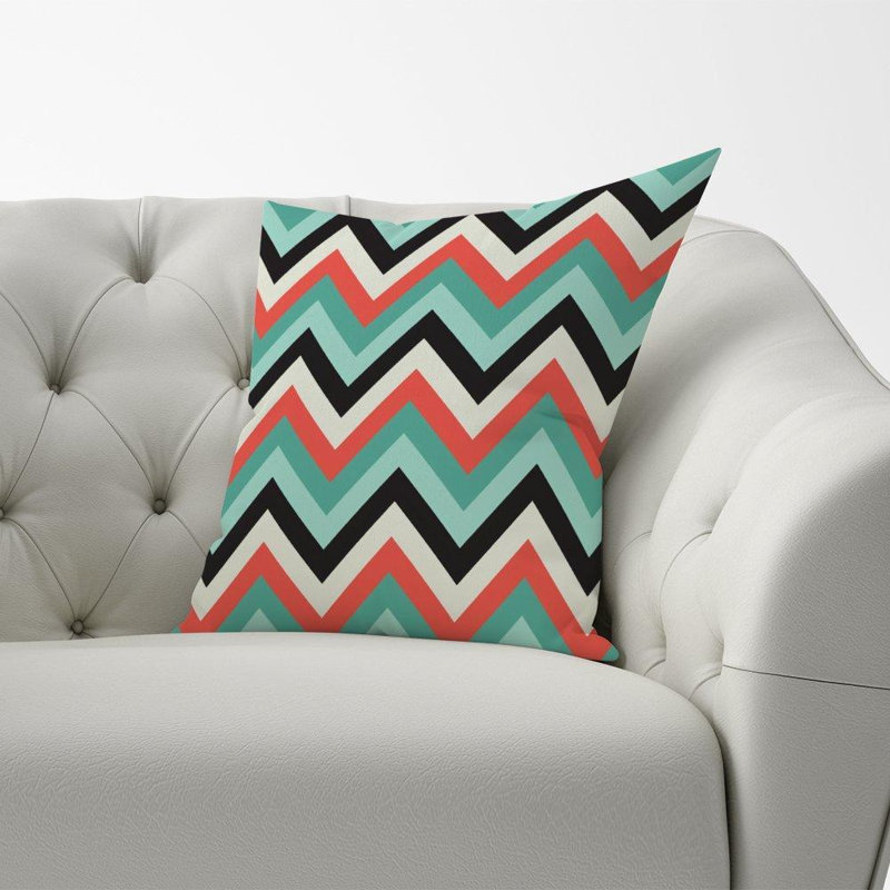 Oglethorpe Chevron Square Cushion