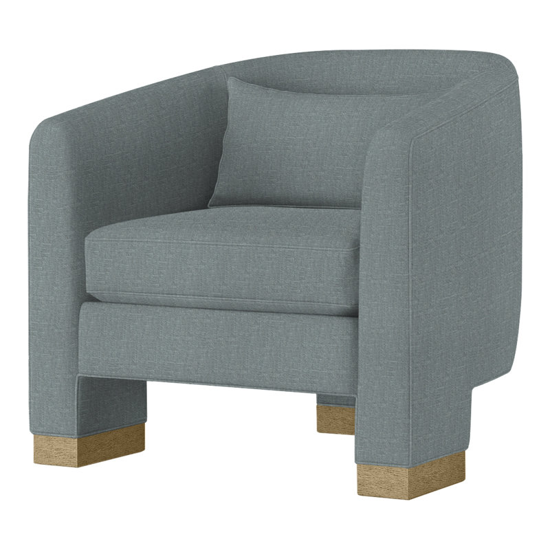 Fauteuil demi-tonneau Admiral, Dune, Perigold Montage Glacial