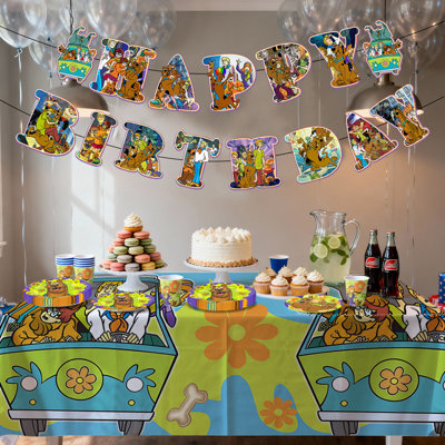 Ensemble de vaisselle 114 pièces Scooby-Doo Birthday Party, Scooby-Doo