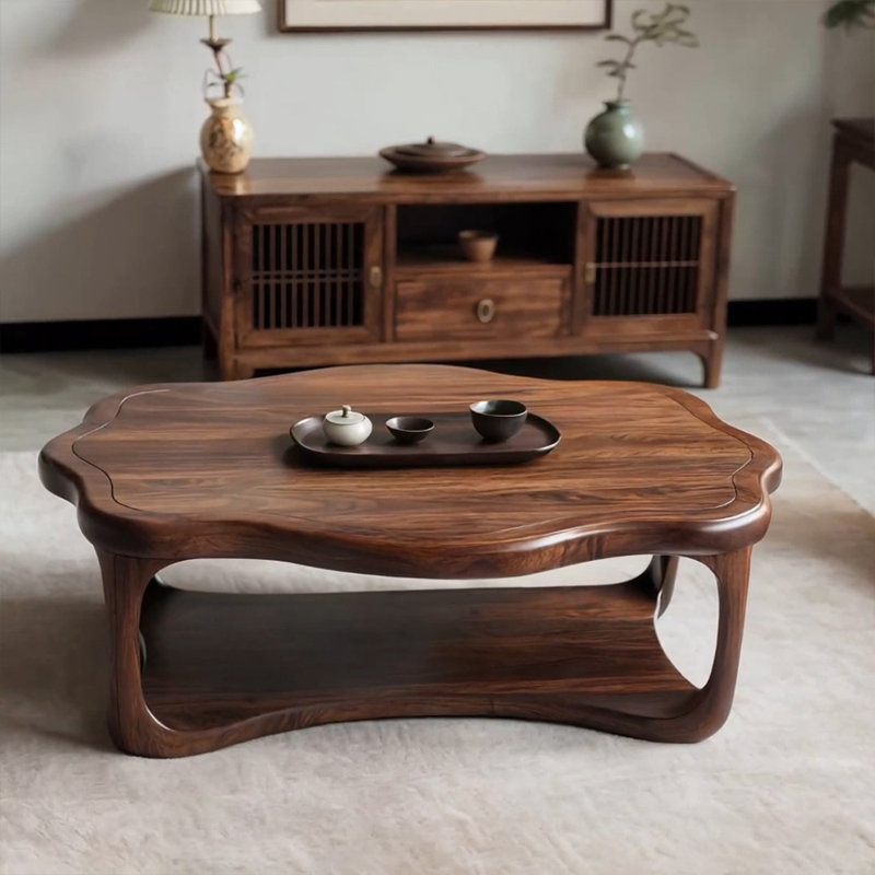 Nouvelle table basse en bois massif de style chinois