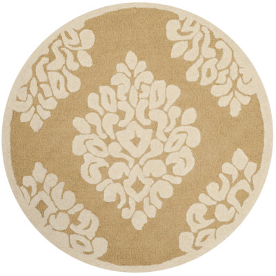 Floret Martha Stewart Hand Tufted Wool Damask Rug