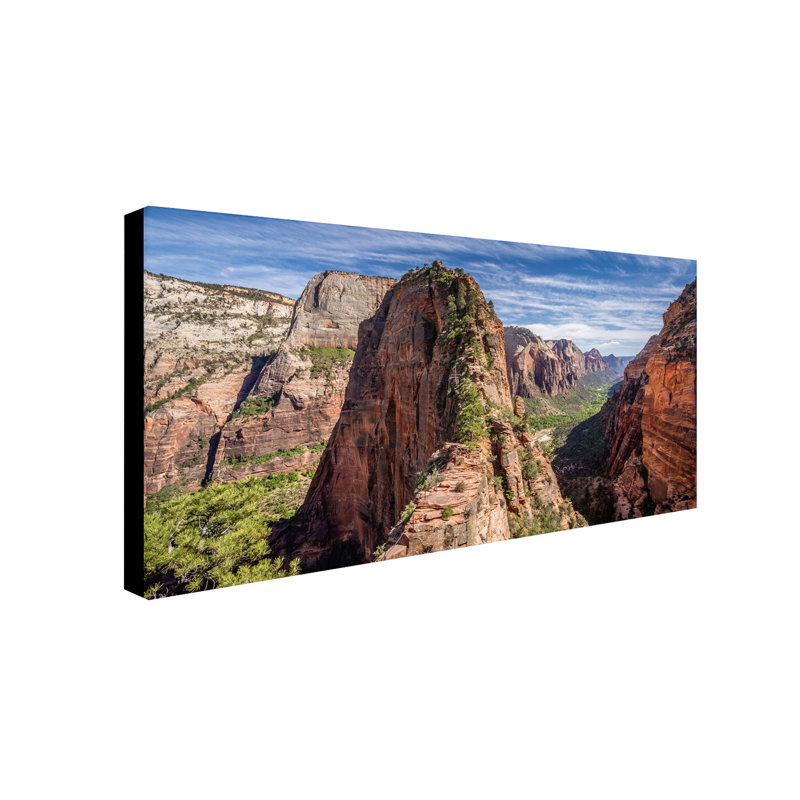 «Angels Landing», reproduction de photo sur toile tendue, H 10 po x l 19 po x P 2 po