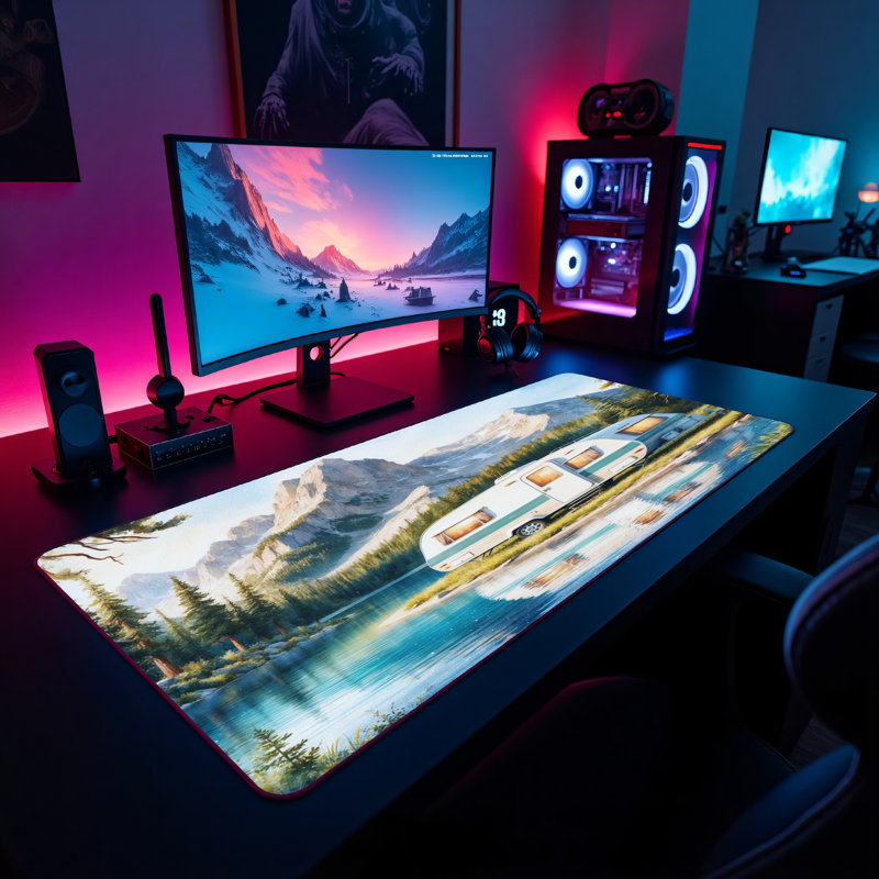 Polyester Desk Pad, 23.6x13.8