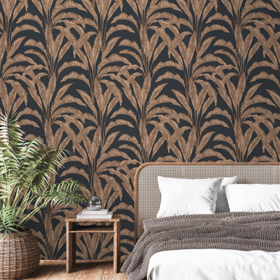 Luxe Tropical Palm Wallpaper