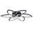 Flower-shaped Led Ceiling Fan With Remote-1832091738