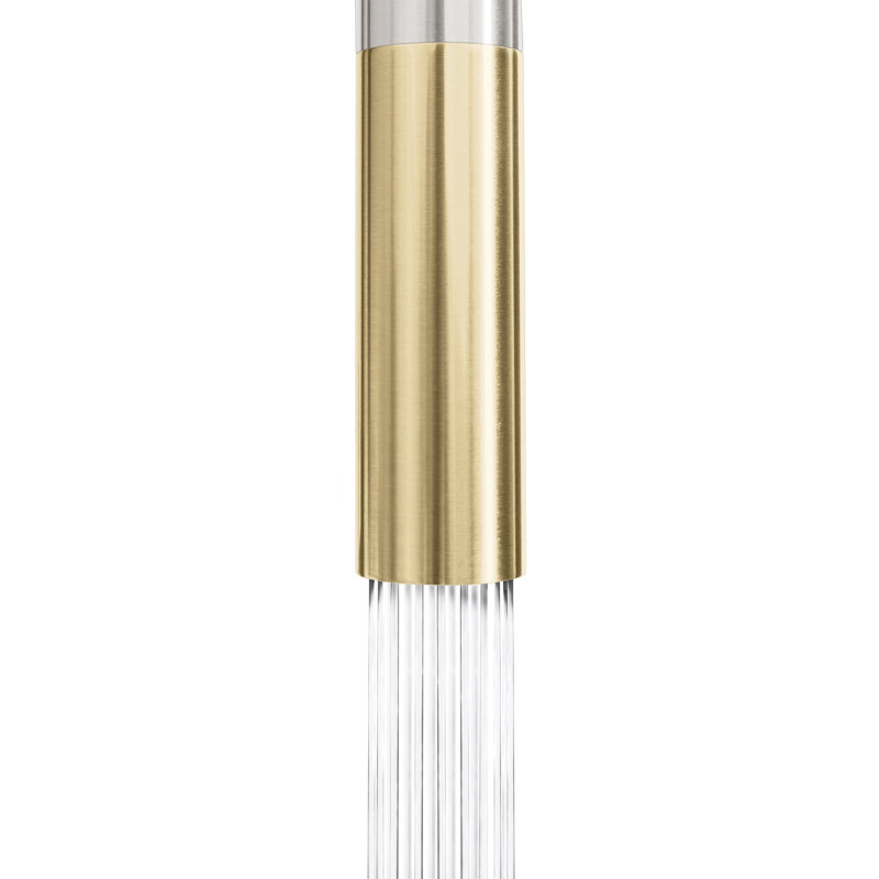ZLINE Autograph Gemini Pull Down Single Handle Kitchen Faucet, Brushed Nickel;Champagne Bronze