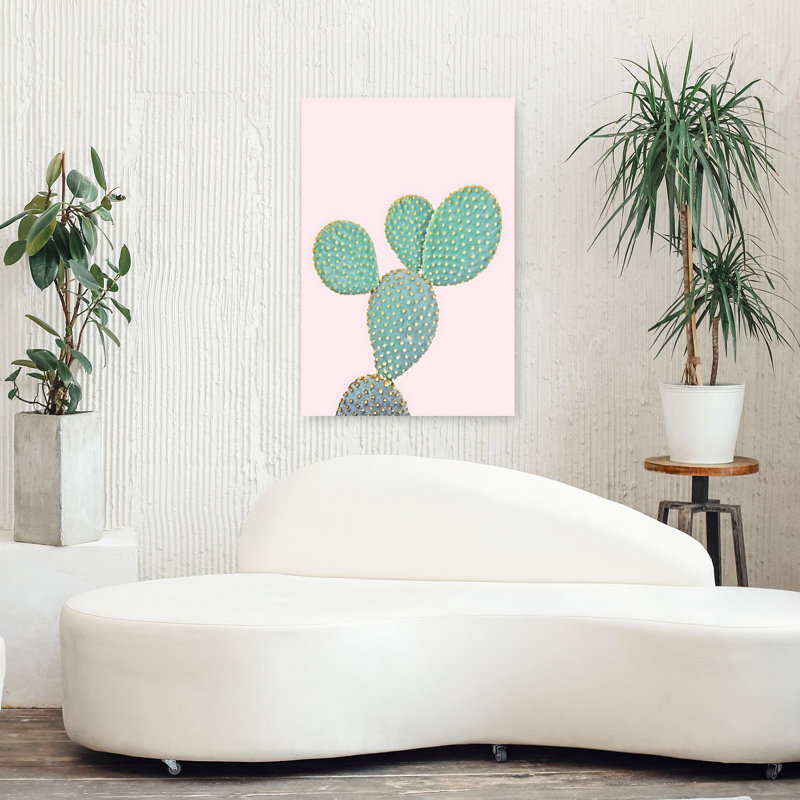 Art mural abstrait rose, 36" H x 24" W