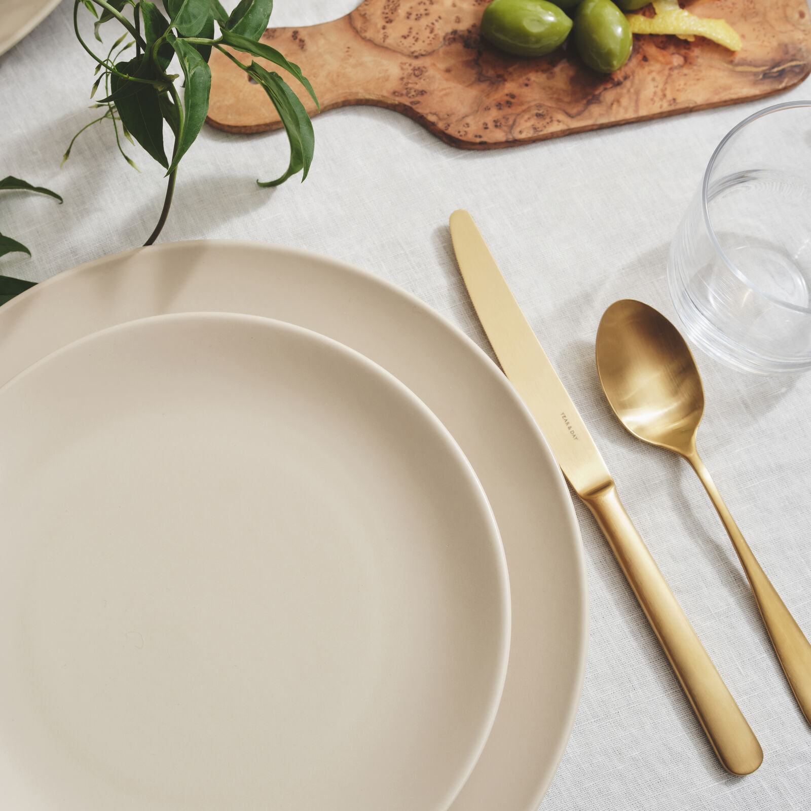 Ceramic Dinnerware Set, Beige