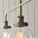 Anais 3lt Linear Pendant light finished in Ant. Brass