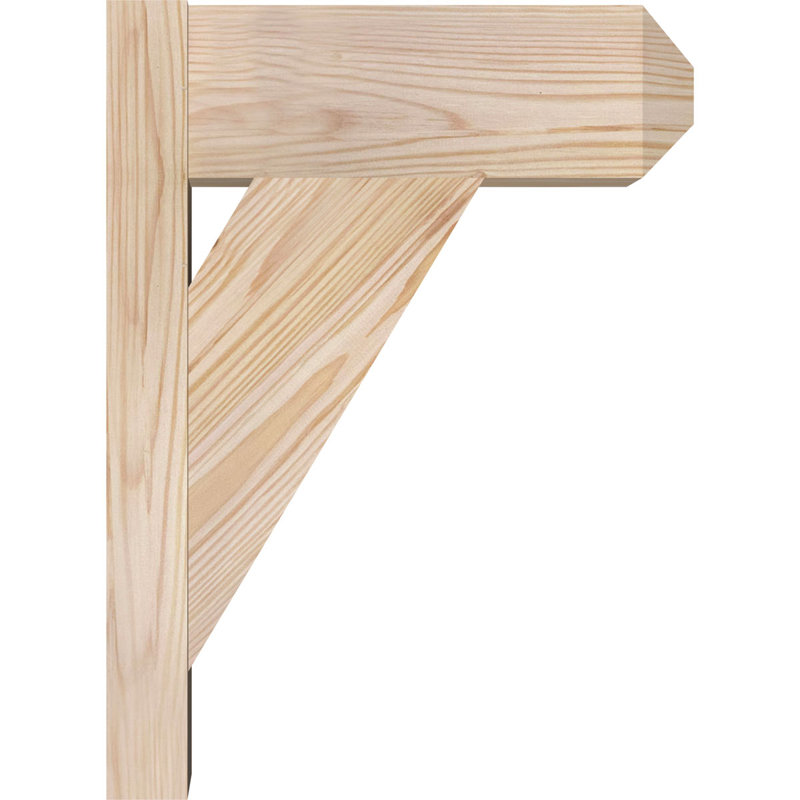 Artisan traditionnel en bois rustique, Sapin Douglas de 5 1/2 po (lisse), P 12 po x H 16 po