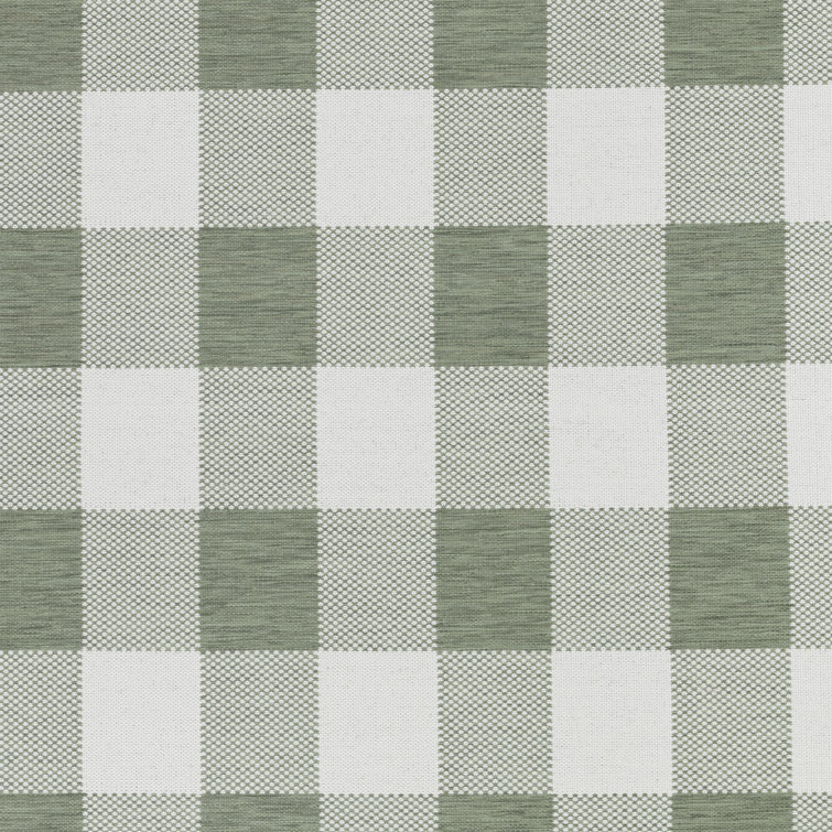 Outdoor Modern Boho Dark Moss Checkered Rug
