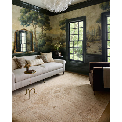 Chris Loves Julia x Loloi Palma Natural / Smoke Area Rug
