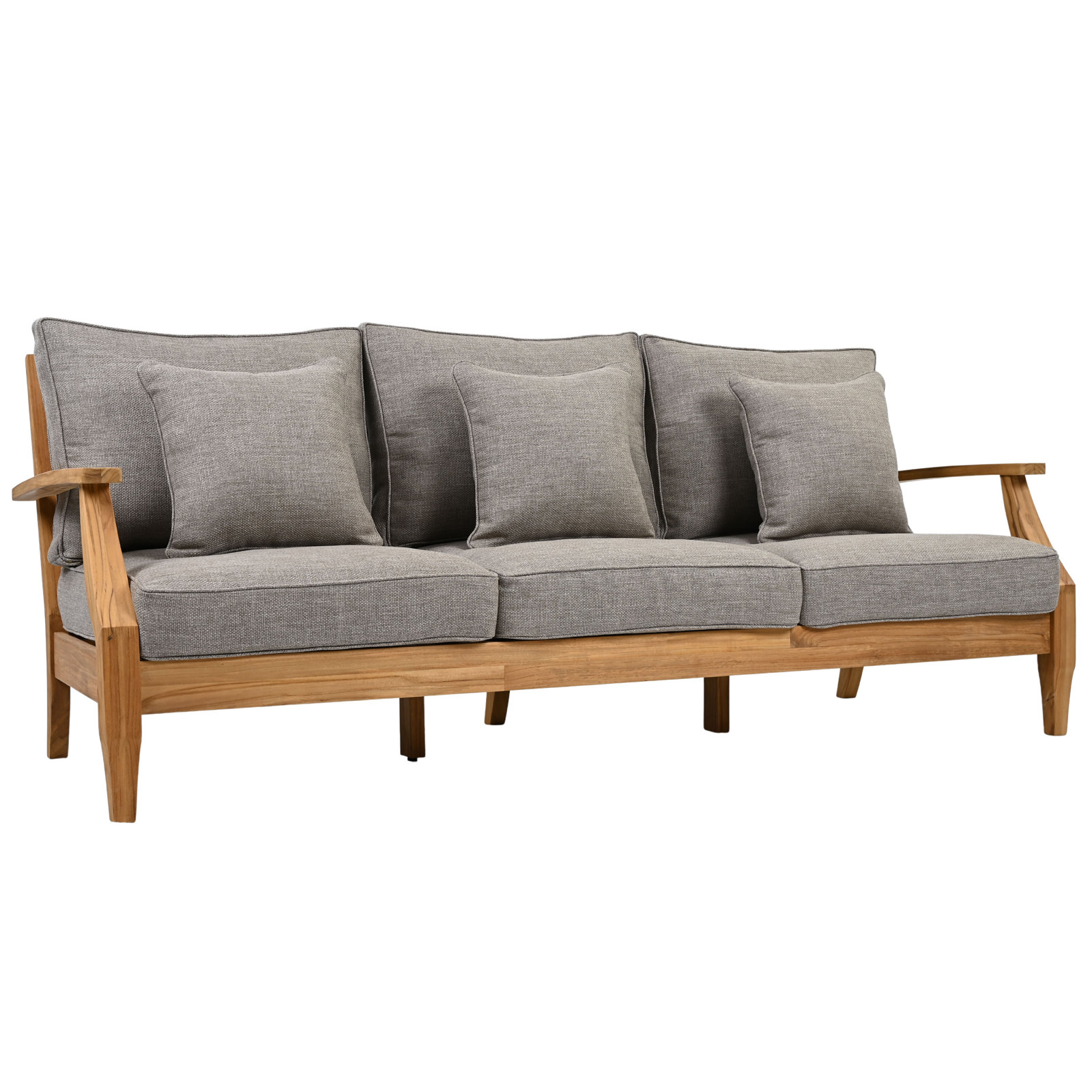 Clairmont 7-Person Teak Patio Seating Group, Taupe