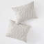 Housse de couette 100 % coton - King/King, motif médaillon en chenille, gris 3 King avec médaillon
