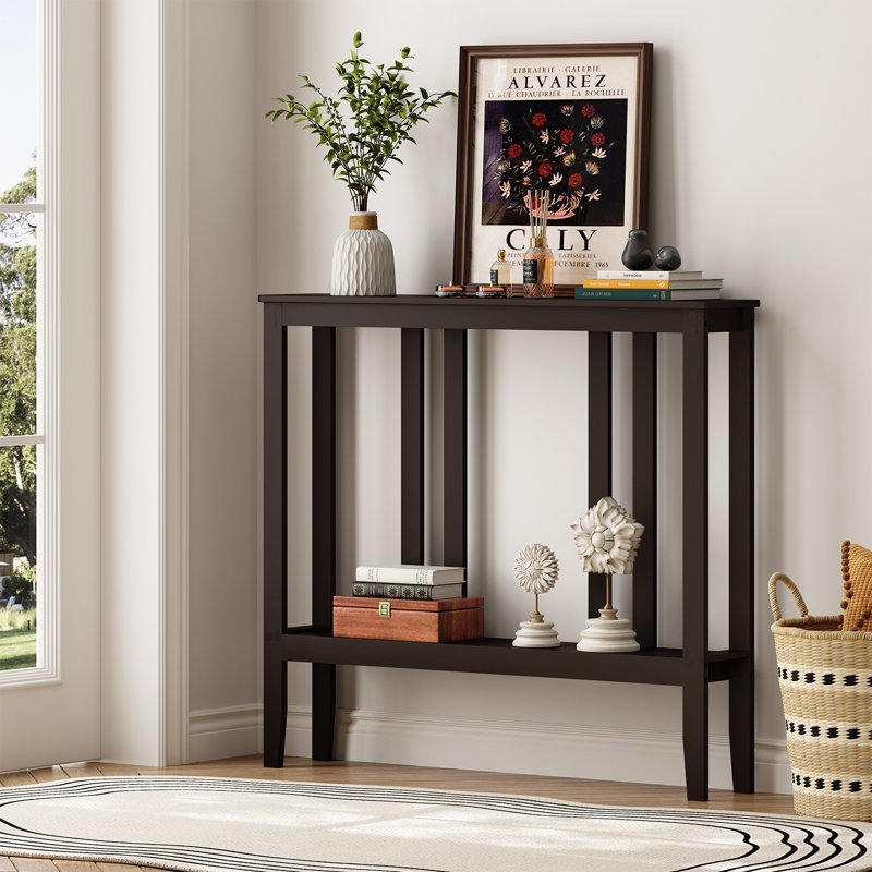 Canapé console en bambou 36,2 ", Marron foncé