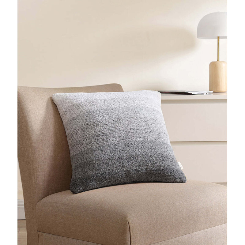 Ombre Square Pillow Cover & Insert, Granite Ombre