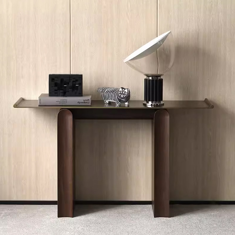 Table de véranda minimaliste de style italien., H 29,9 po x l 59 po x P 15,7 po