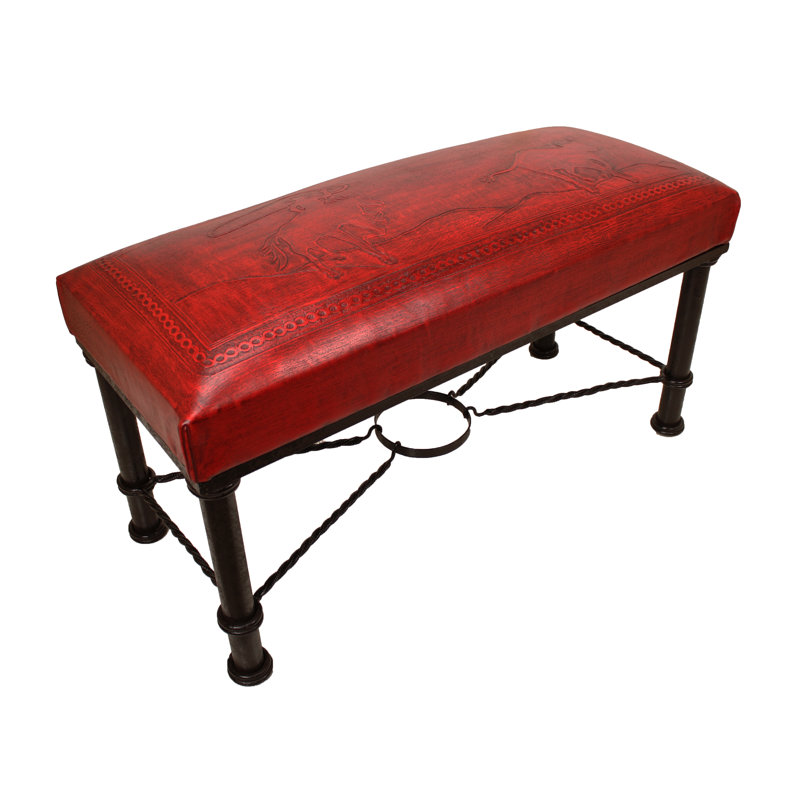 Fernando Iron Bench Calf Roper Red, Red