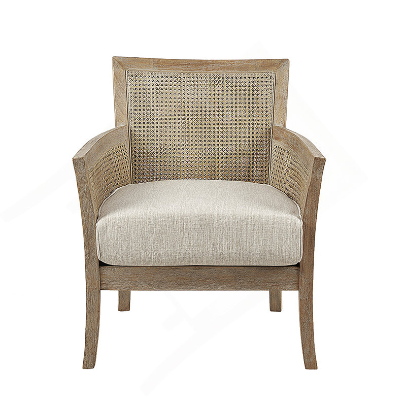 Cane Armchair, Solid Wood