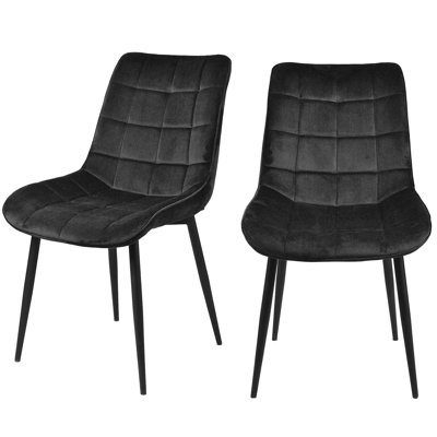 Alcea 17.8'' H Tufted Velvet Upholstered Dining Chair