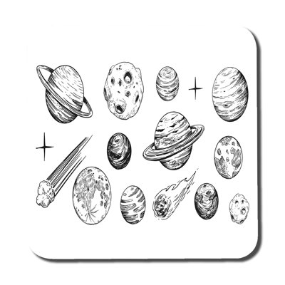 Druey Square 6 Piece Coaster Set
