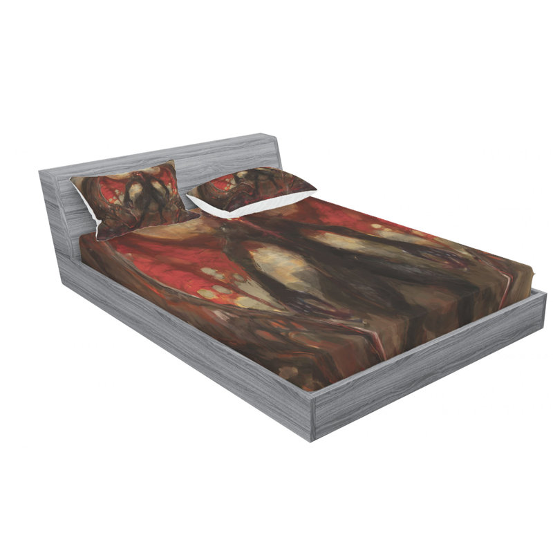 Microfiber Sheet Set, Queen Sheet Set with Fitted Sheet