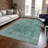 Machine Washable Indoor/Outdoor Xhevrie Teal Rug-2009080495