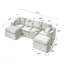 Canapé moderne en nuage de chenille, librement combinable, confortable pour s'asseoir-1798181023