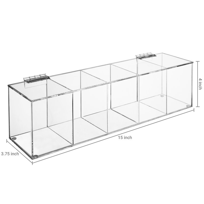 MyGift Plastic Tea Box