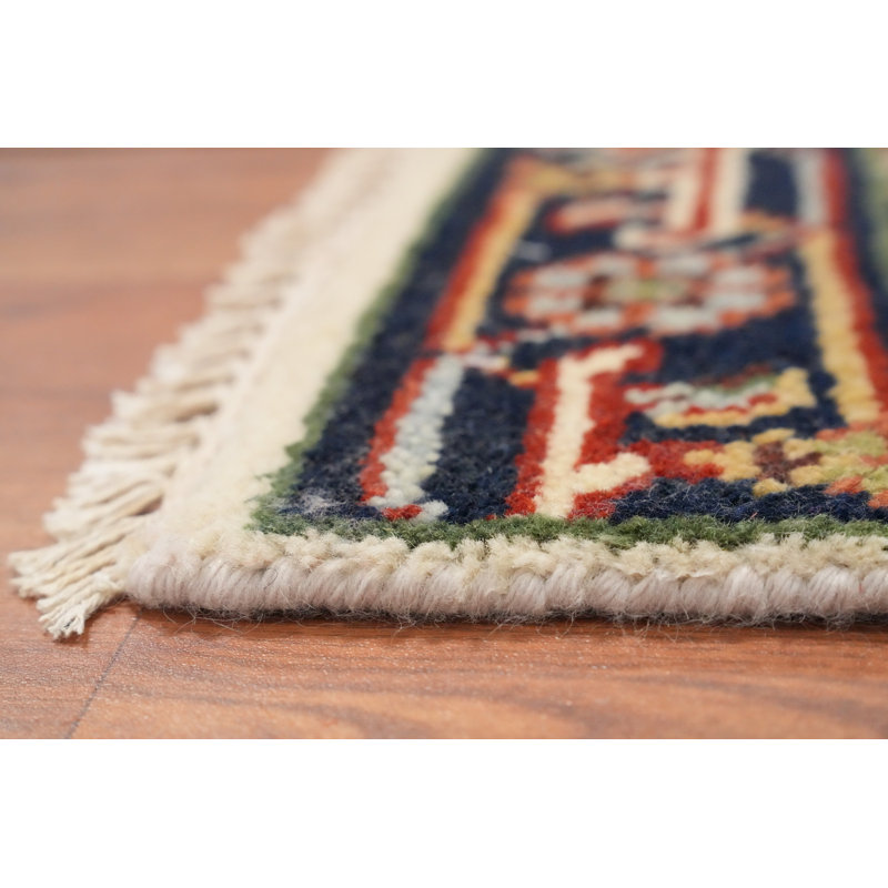 Tapis décoratif ivoire en laine 2 x 3