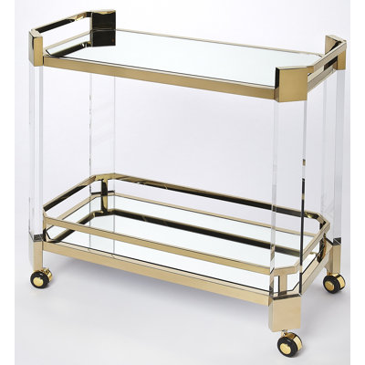 Charlevoix Acrylic & Serving Cart