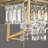 Jennesa Jhase Crystal Dimmable Square / Rectangle Chandelier Modern Pendant Light Fixture-65668622-65668620