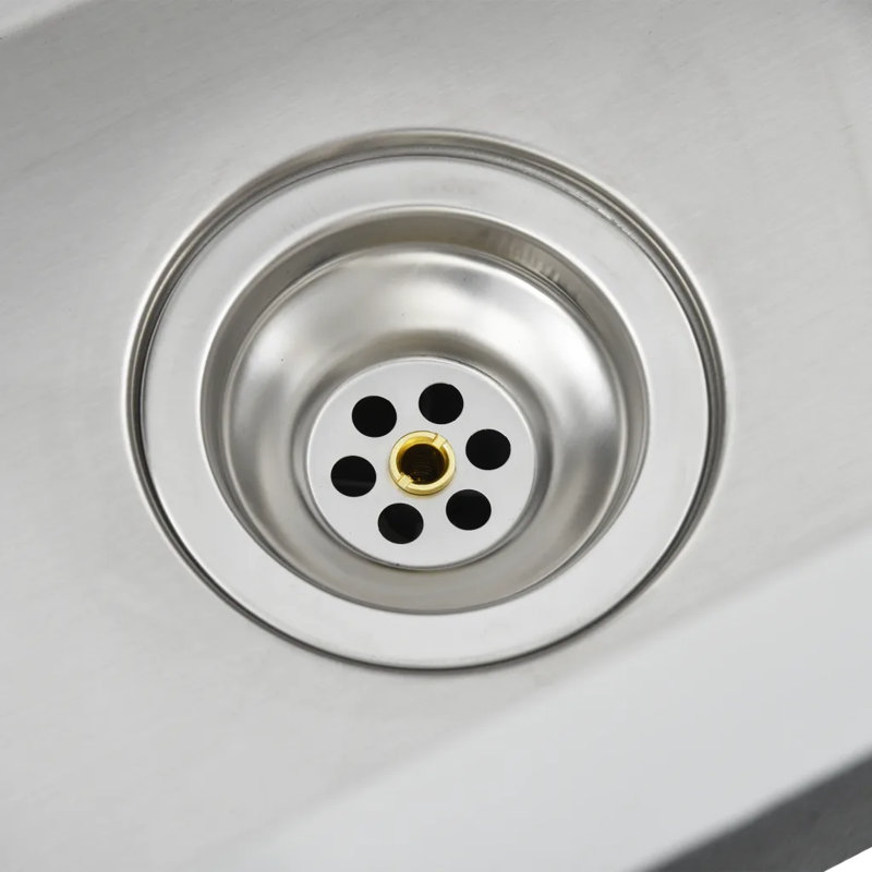 Belfry Kitchen Andrews 290mm W Steel Kitchen Sink, Chrome