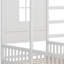 Wood House Bed , 2 Solid Bed L Structure With Fence And Slatted Frame-1640967345