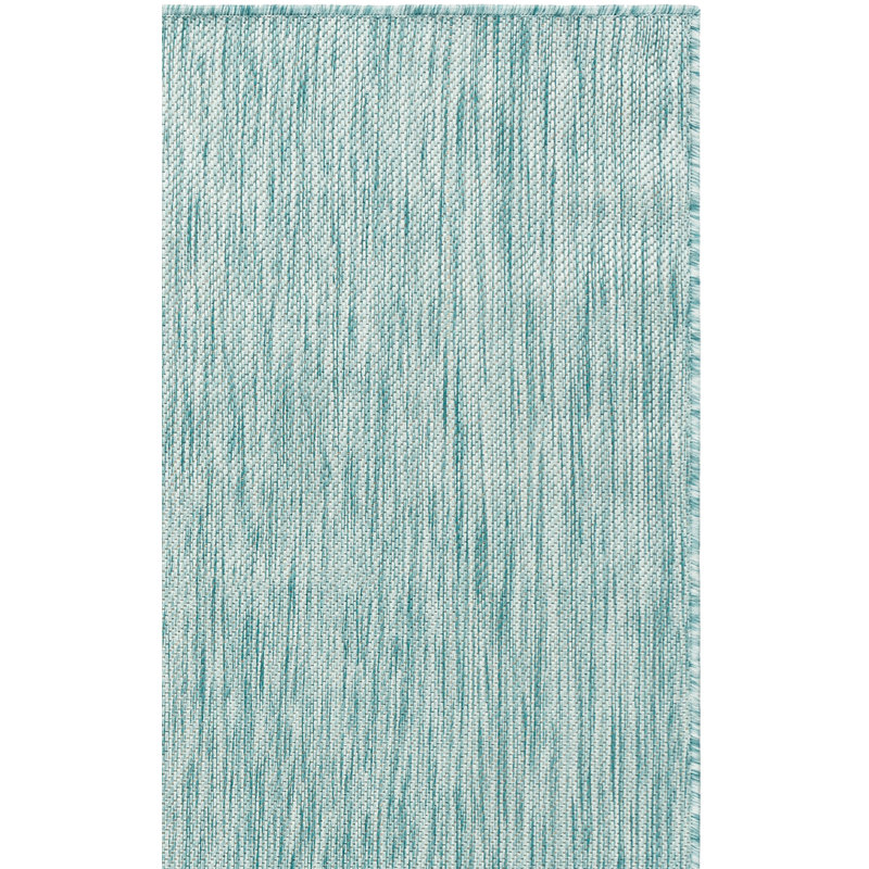 Tapis d'intérieur / extérieur de couleur unie Ephraim Performance, Rectangle 8 pi x 10 pi