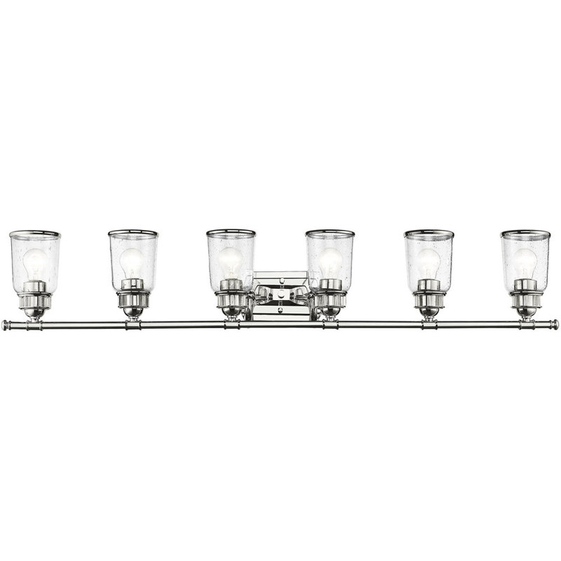 Éclairage pour meuble-lavabo 6 lumières, Chrome poli
