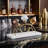 Marble and Metal Bar Bottle Stopper Set with Stand for Home Accessories - Cocktail Bar Tools with Gift Box for Entertaining - Set of 3, 10", Gold & White