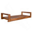 Ensemble de sièges de balançoire pour lit simple avec cadre en bois d'acacia et cordes HeMP pour jardin, cour, naturel-1301438084