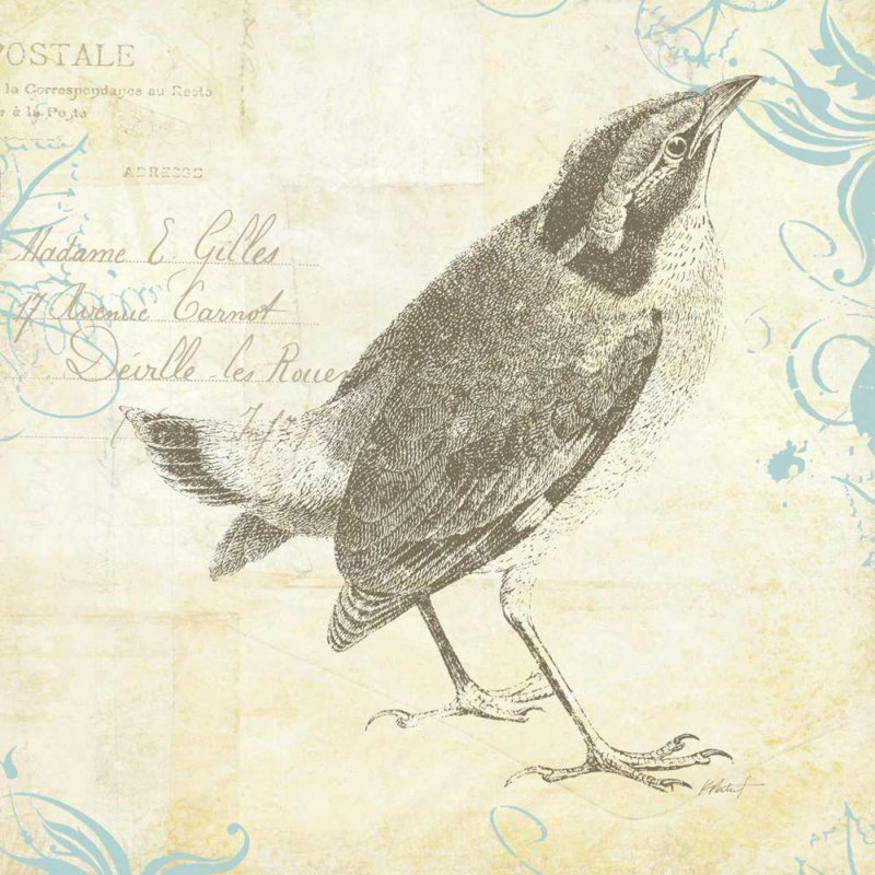 «Red Barrel Studio®», art sur toile tendue par Katie Gallery: Engraved Birds I, H 36 po x l 36 po