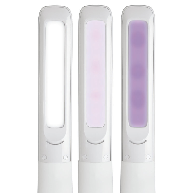 OttLite Purify LED Sanitizing Desk Lamp with Wireless Charging, Touch Activated, Flexible Neck