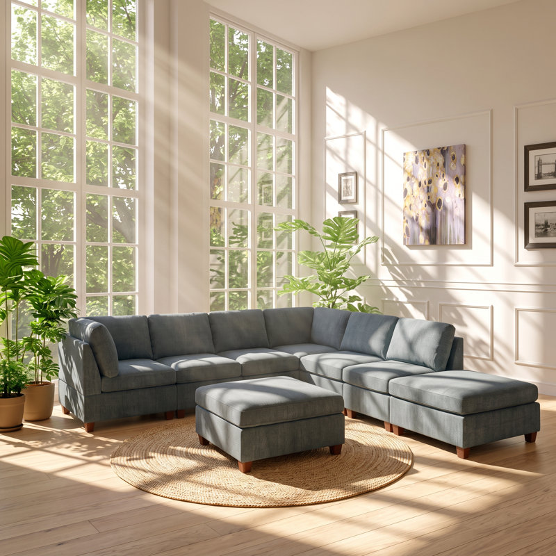 Fauteuil modulaire en chenille l 37 po x P 30 po x H 35 po Kanepe