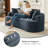 Boneless 86.2" Extended Plush Fabric Sofa-1192988935