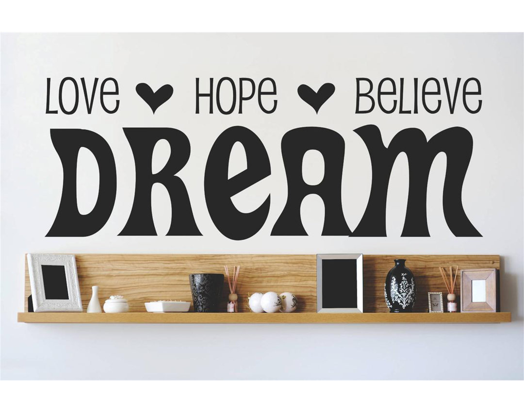 Text & Numbers Wall Decal Design With Vinyl 