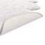 Tapis blanc brillant en fausse fourrure