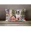 French Bulldog Christmas Fabric Decorative Pillow