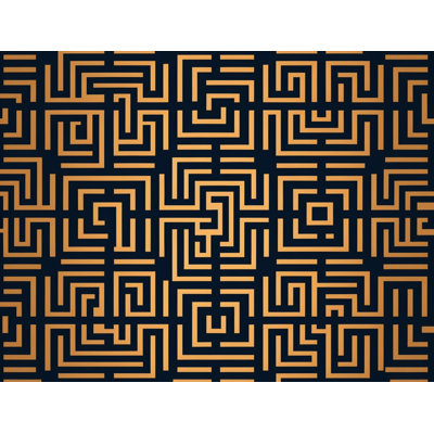 Greek Key Plain Weave / Muslin Throw Blanket