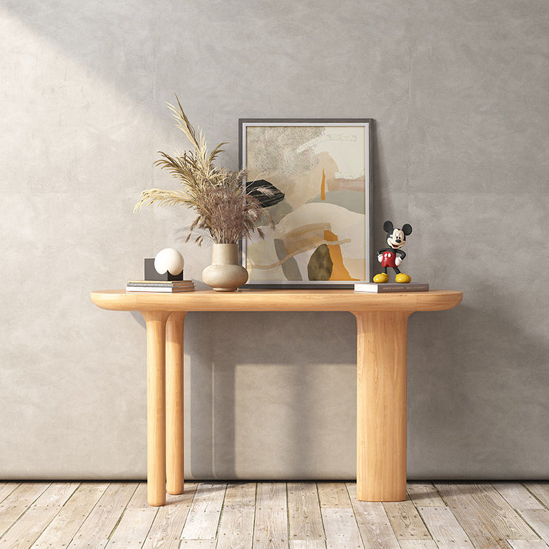 Console en bois massif de style moderne, H 33,8 po x l 47,2 po x P 13,7 po