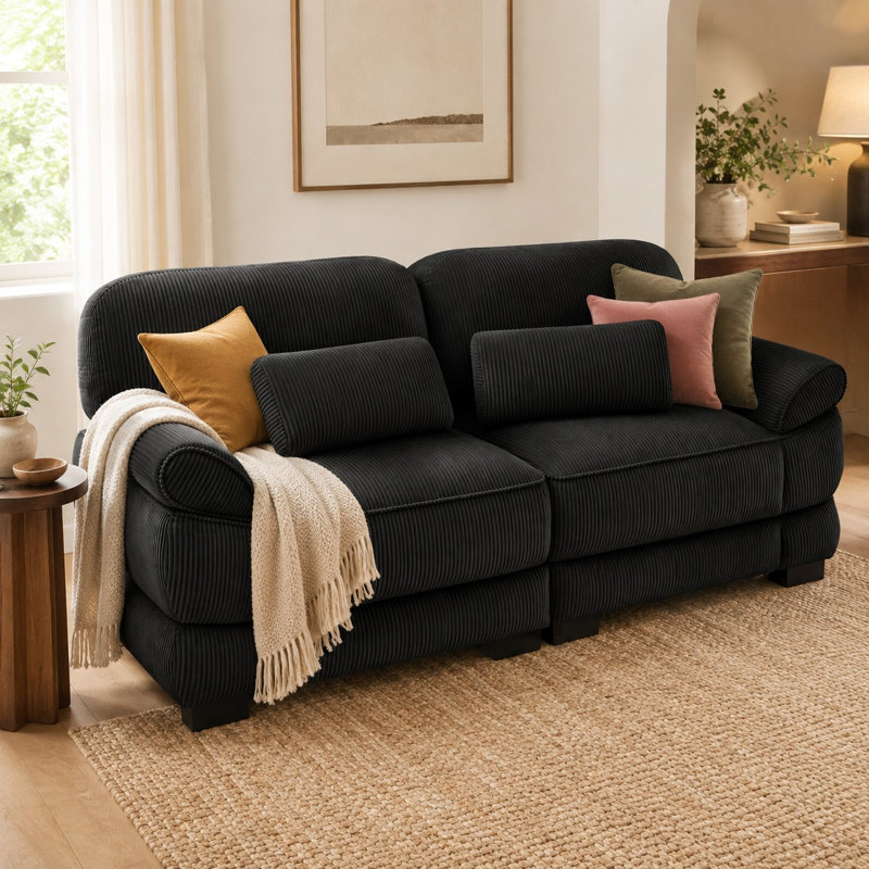 Causeuse CenterStage Cloud Couch, Noir