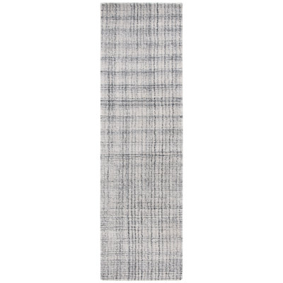 Abstract Hand Tufted Performance Striped Rug